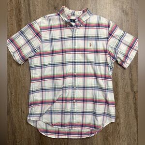 Ralph Lauren • Multicolored Plaid Short Sleeve Button Down Shirt